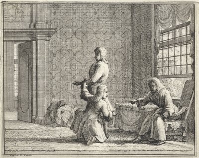 Skreddersy i et interiør av Vincent Laurensz. van der Vinne (II)