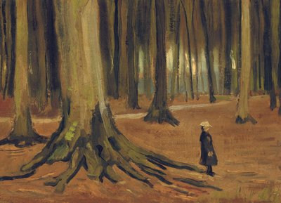 A Girl in a Wood, 1882 av Vincent van Gogh