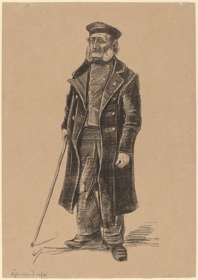 Fattighusbeboere, stående av Vincent van Gogh