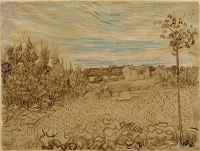 Våningshus på et jorde av Vincent van Gogh