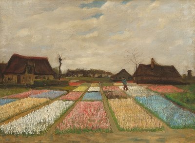 Blomsterbed i Holland. Rundt 1883 av Vincent van Gogh