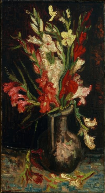 En haug med blomster av Vincent van Gogh
