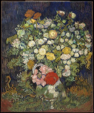 Bukett blomster i en vase av Vincent van Gogh