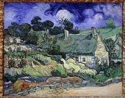 Thatches of Cordeville i Auvers-sur-Oise (Auvers sur Oise) - Maleri av Vincent Van Gogh (1853-1890) av Vincent van Gogh