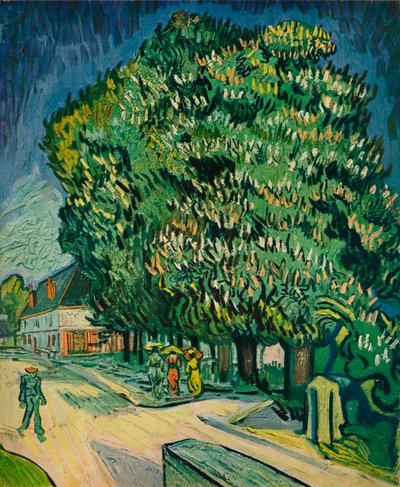 Kastanjetrær i blomst, 1890 av Vincent van Gogh