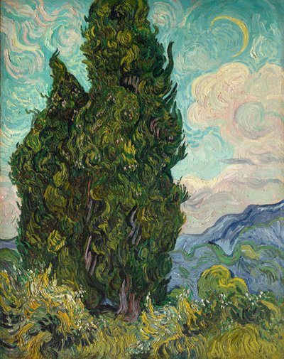Sypresser av Vincent van Gogh