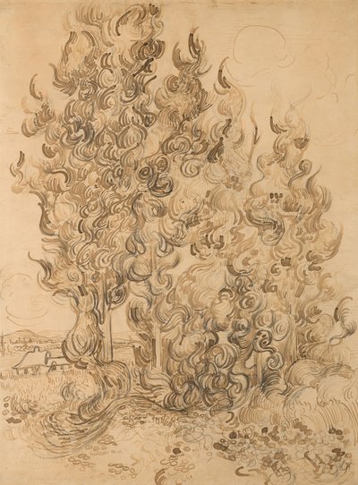 Sypresser av Vincent van Gogh