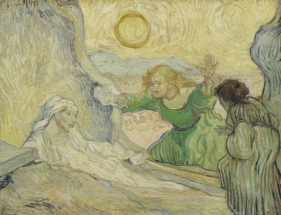The Awakening of Lazarus (etter Rembrandt). Saint-Rémy-de-Provence, mai 1890 av Vincent van Gogh