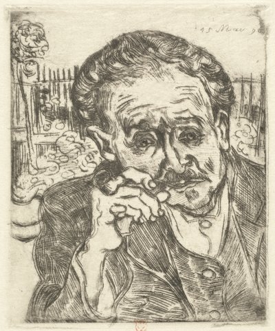 Dr. Gachet (Man with a Pipe) av Vincent van Gogh