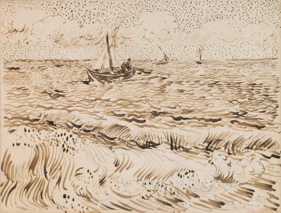 Fiskebåter ved Saintes-Maries-de-la-Mer av Vincent van Gogh