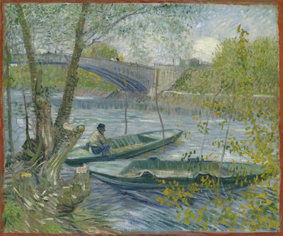Fiske om våren, Pont de Clichy Asnières, 1887. av Vincent van Gogh