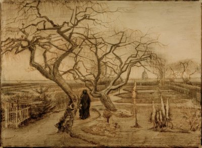 Hage om vinteren av Vincent van Gogh
