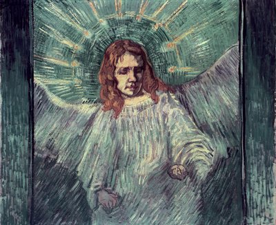 Head of an Angel, etter Rembrandt, 1889 av Vincent van Gogh
