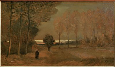Høstlandskap om kvelden av Vincent van Gogh