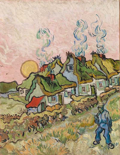 Hus og figur av Vincent van Gogh