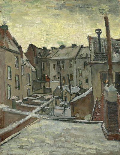 Hus sett bakfra av Vincent van Gogh