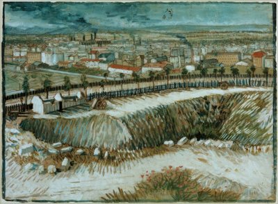Industrielt landskap - I utkanten av Paris nær Montmartre av Vincent van Gogh