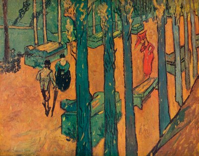 The Aliscamps, 1888 av Vincent van Gogh