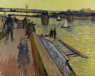Le Bridge of Trinquetaille i Arles av Vincent van Gogh