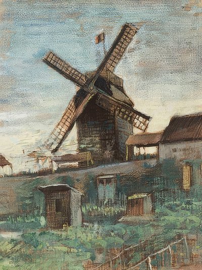 Le Moulin Le Blute-fin. 1886 av Vincent van Gogh