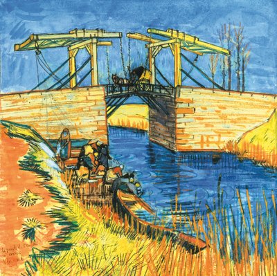 Langlois-broen i Arles, 1888 av Vincent van Gogh