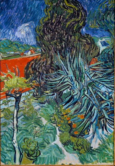 The Garden of Doctor Gachet in Auvers sur Oise (Auvers-sur-Oise) Maleri av Vincent van Gogh (1853-1890) 1890 Søn. 0,73x0,52 m Paris, Orsay-museet av Vincent van Gogh