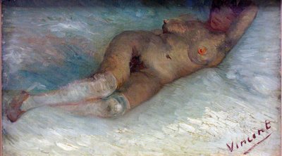 ""Nu sofa"" (liggende naken) Peinture de Vincent van Gogh (1853-1890) 1887 krroller-muller Museum Otterlo, Pays-Bas av Vincent van Gogh