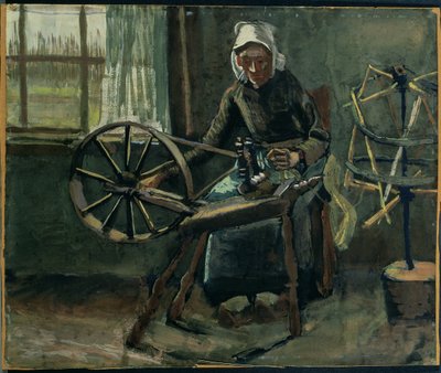Bondekvinne vikle spoler av Vincent van Gogh