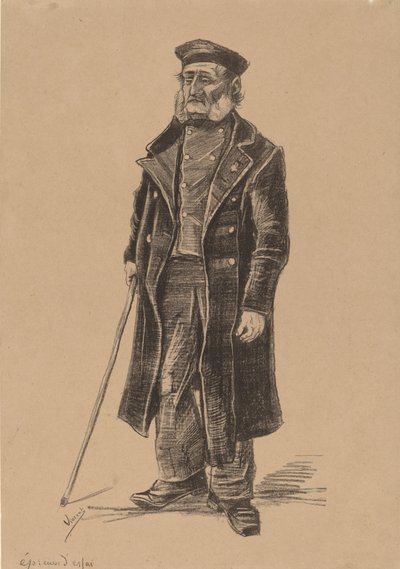Fattighusbeboere, stående, 1882. av Vincent van Gogh