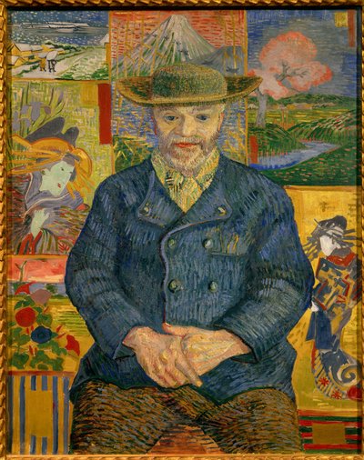 Portrett av far Tanguy-maleri av Vincent Van Gogh (1853-1890) 1887 Søn. 0,92x0,73 m Paris, musee Rodin - Portrett av far Tanguy (Julien Tanguy av Vincent van Gogh