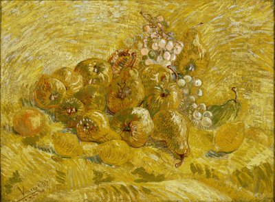 Kveder, sitroner, pærer og druer, 1887-1888 av Vincent van Gogh