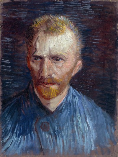 Selvportrett av Gogh, Vincent, van (1853-1890). Olje på lerret, størrelse: 44,5x33,6 av Vincent van Gogh