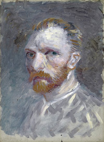 Selvportrett av Gogh, Vincent, van (1853-1890). Olje på papp, størrelse: 19,1x14,1 av Vincent van Gogh