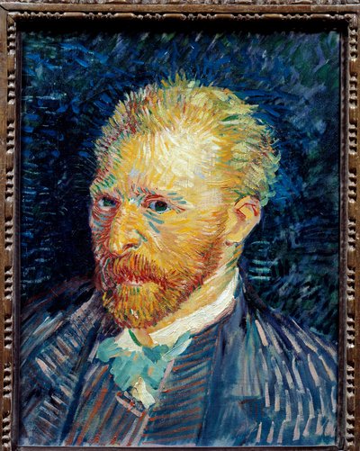 Selvportrettmaleri av Vincent van Gogh (1853-1890) 1887 Søn. 0,44x0,35 m Paris, musee d