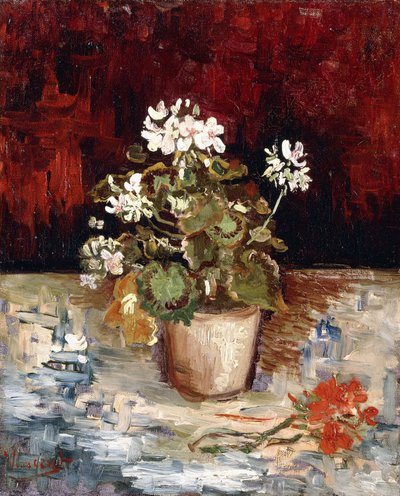 Stilleben Pot of Geraniums, 1886 av Vincent van Gogh