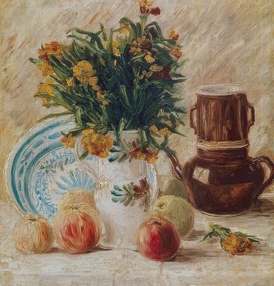Stilleben. Rundt 1886 av Vincent van Gogh