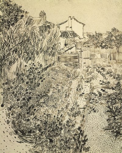 Blomsterhagen, 1888 av Vincent van Gogh