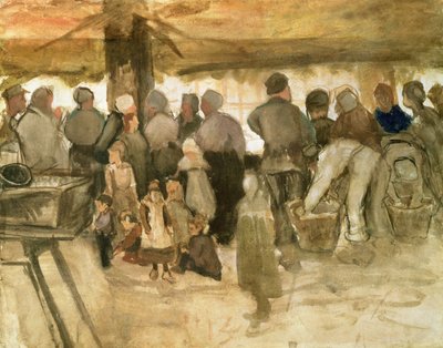 Potetmarkedet, 1882 av Vincent van Gogh