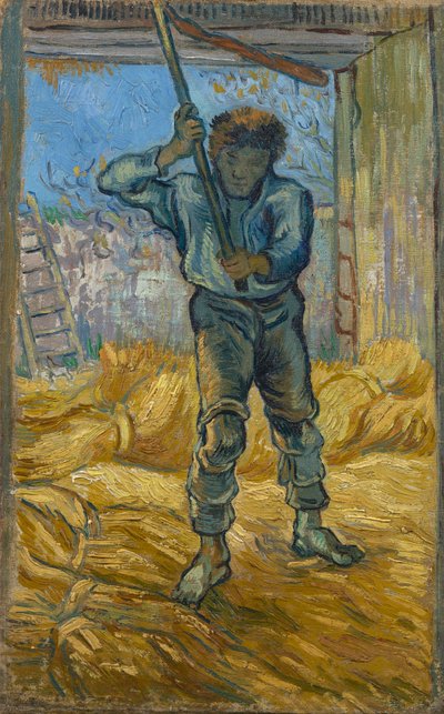The Thresher (etter Millet) av Vincent van Gogh