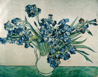 Vase med iris av Vincent van Gogh