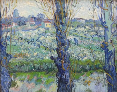 Utsikt over Arles, blomstrende frukthager av Vincent van Gogh