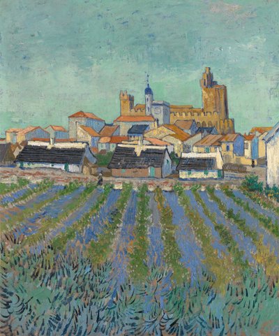 Utsikt over Saintes-Maries-de-la-Mer av Vincent van Gogh