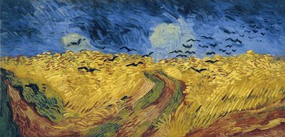 Hvetemark med kråker av Vincent van Gogh