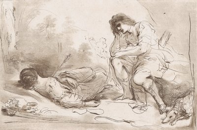 Cephalus og Procris, 1764-98. av Vincenzio Vangelisti
