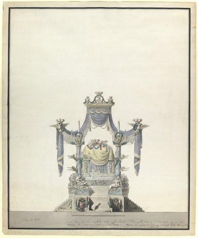 Katafal for keiserinne Katarina den store 1729-1796, 1796 av Vincenzo Brenna