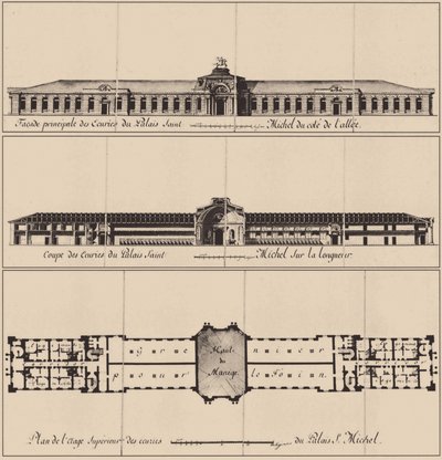 Saint Michaels Castle i Saint Petersburg, 1797 av Vincenzo Brenna