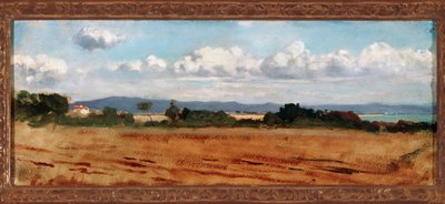 Landskap med skyer i Castiglioncello (olje på lerret av Vincenzo Cabianca