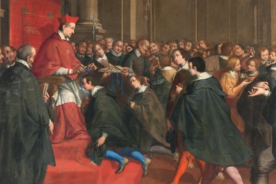 Milano, San Francesco da Paola-kirken, Fratelli Campi, kardinal Federico organiserer gruppen av mestere i kristen doktrine av Vincenzo and Campi Antonio Campi