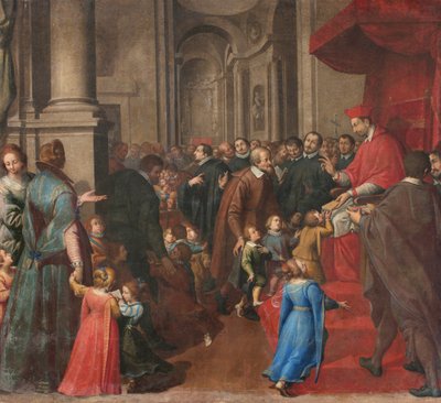 Milano, San Francesco da Paola-kirken, Fratelli Campi, San Carlo etablerer skolen for kristen doktrine av Vincenzo and Campi Antonio Campi