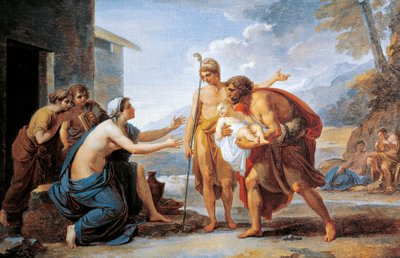 Paris og Hecuba, av Vincent Camuccini (1771-1844) av Vincenzo Camuccini